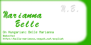 marianna belle business card